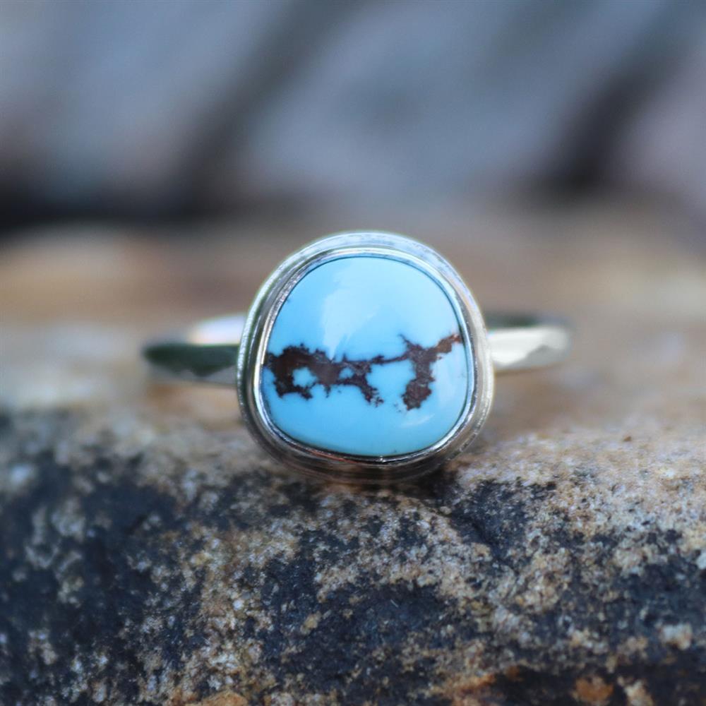 Golden Hills Turquoise Ring in Sterling Silver
