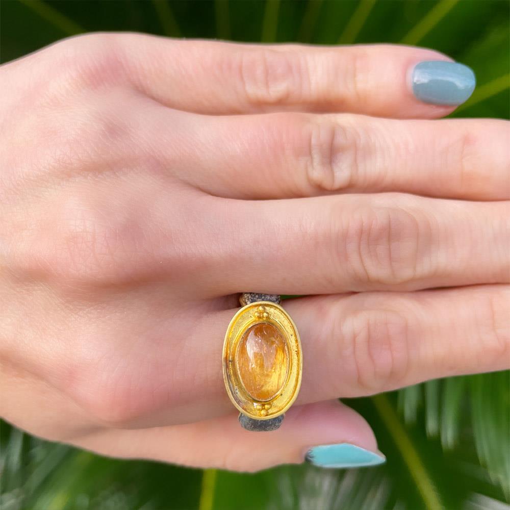 Constantinople Imperial Topaz Ring by Michael Jensen Designs