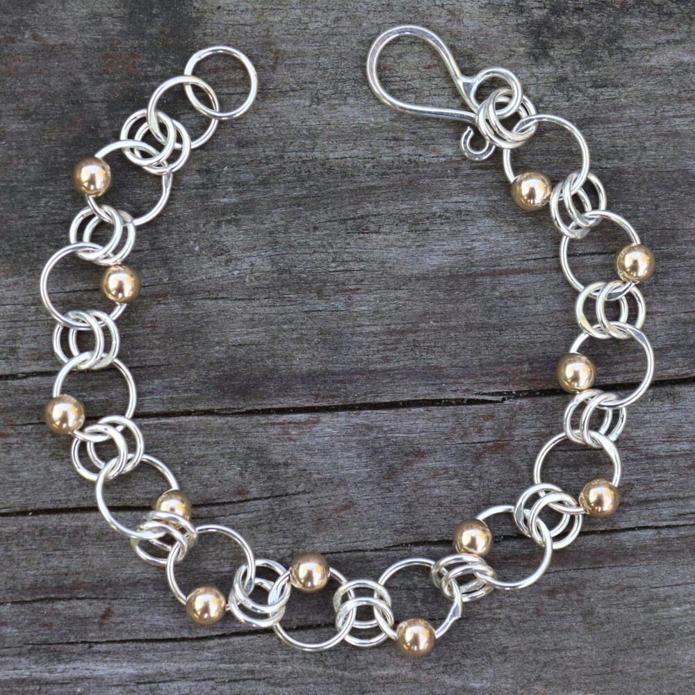 Scattered Bead and Double Link Bracelet 236