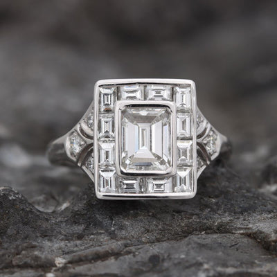 Sensational Emerald Cut Diamond Ring (1.99 cttw) in Platinum