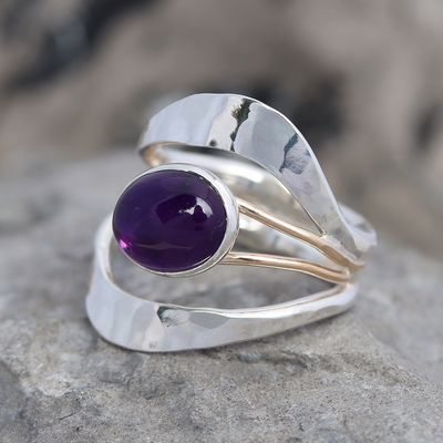 Watchful Amethyst Ring by Peter James - Size 7