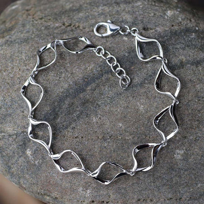 Conch Shell Bracelet in Sterling SIlver