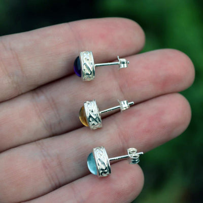 Everyday Amethyst Studs