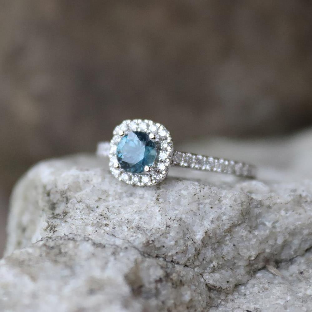 Un-Teal the End of Time Montana Sapphire Ring