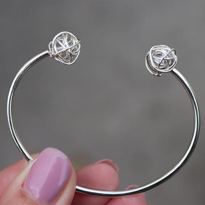 Peter James Tangled Web Cuff Bracelet in Two Tone