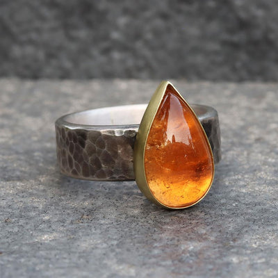 Sheila Stillman Imperial Topaz Ring in 22k Gold & Sterling Silver