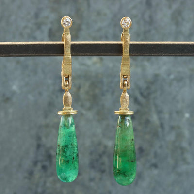 Alex Sepkus Emerald & Diamond Sticks and Stones Earrings
