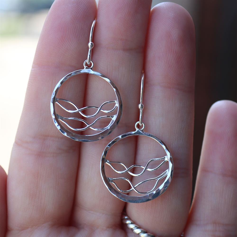 Peter James Earth’s Tides Small Earrings in Sterling Silver