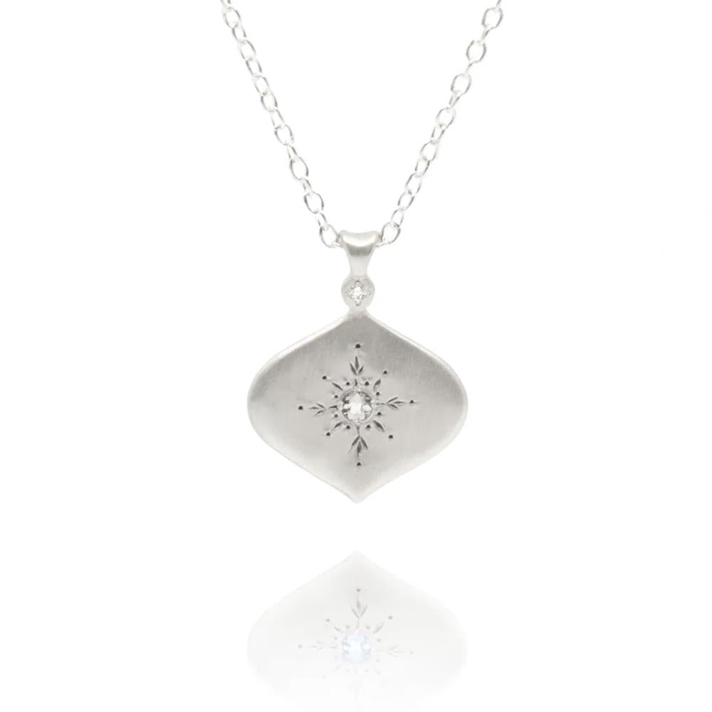 Adel Chefridi North Star Diamond Necklace in Sterling Silver