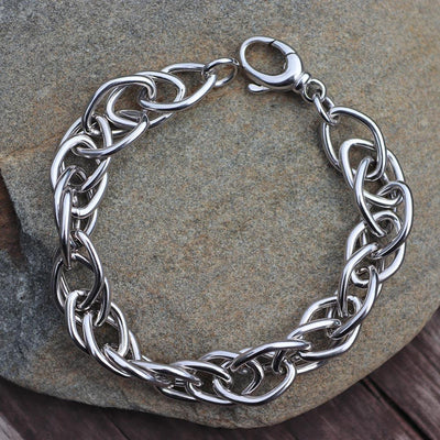 Triple Marquise Link Bracelet in Sterling Silver