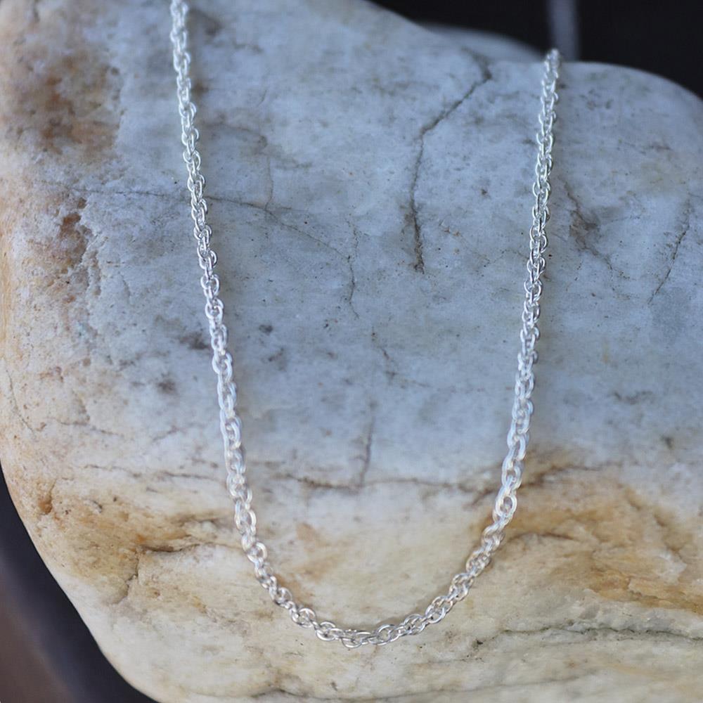 Loose Rope Chain 1.6mm in Sterling Silver - 20"