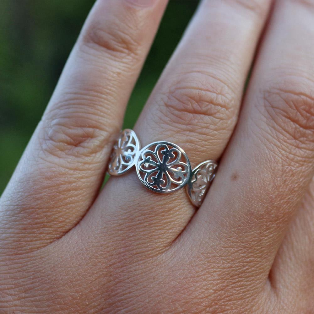 Southern Gates Inspiration Ring in Sterling Silver — Size 9.5