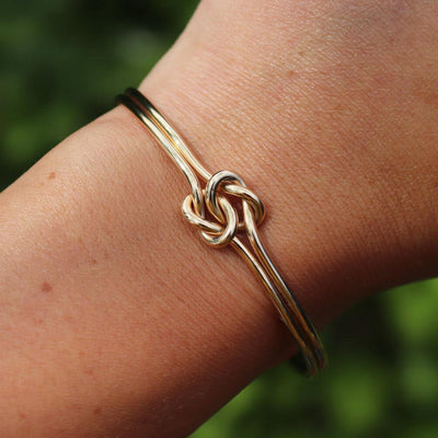 Peter James Double Knot Cuff Bracelet in Gold Filled