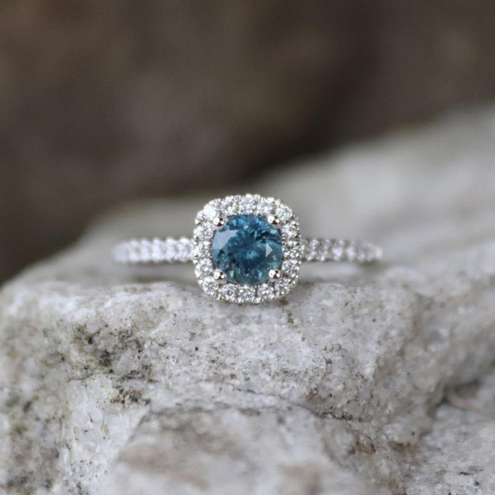 Un-Teal the End of Time Montana Sapphire Ring