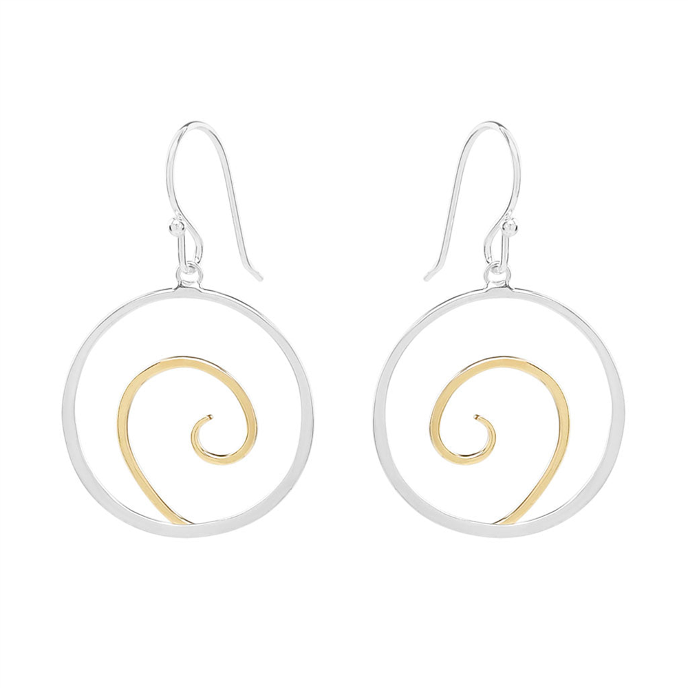 Peter James Eye of the Storm Earrings in Two Tone