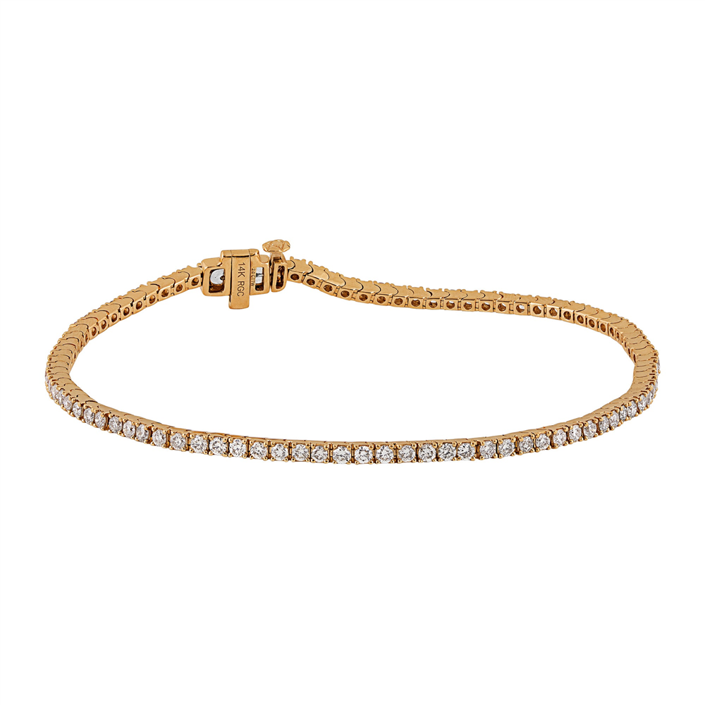 Classic Diamond Tennis Bracelet (2 cttw) in 14k Yellow Gold