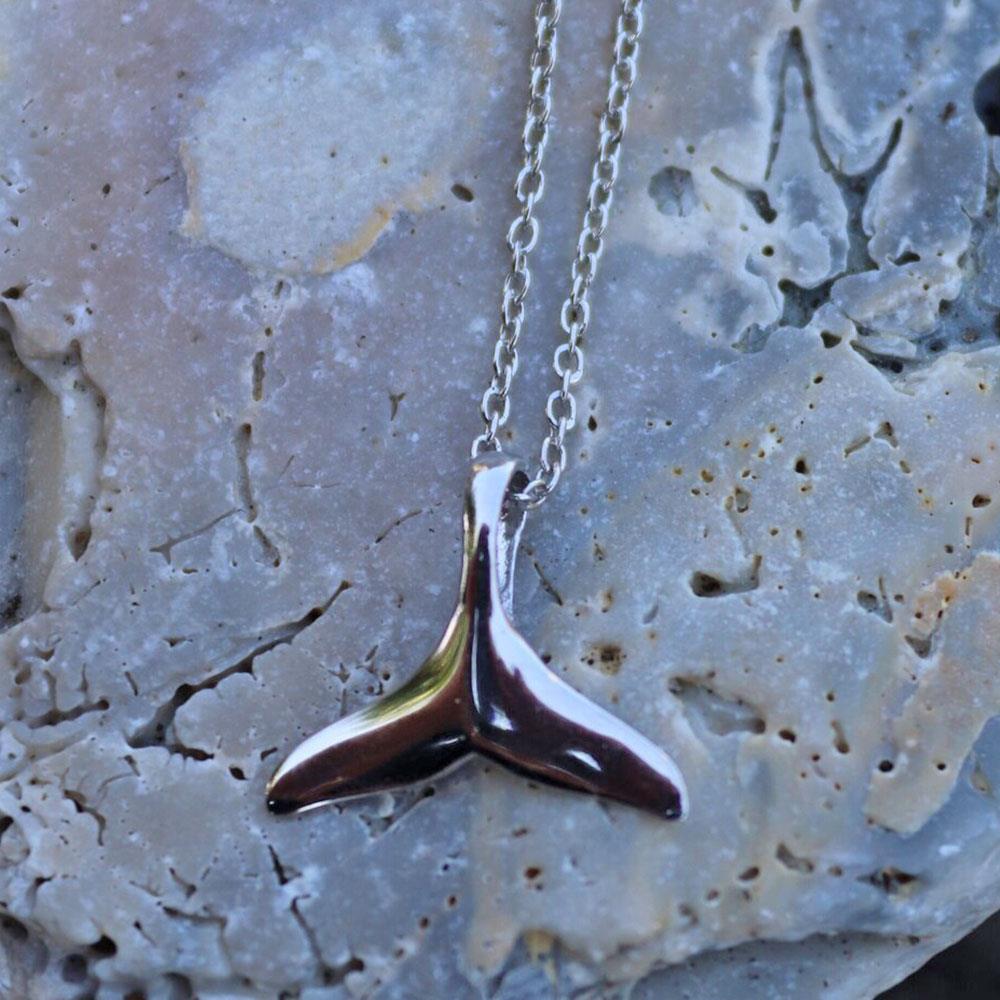 Whale Of A Time Necklace in Sterling Silver