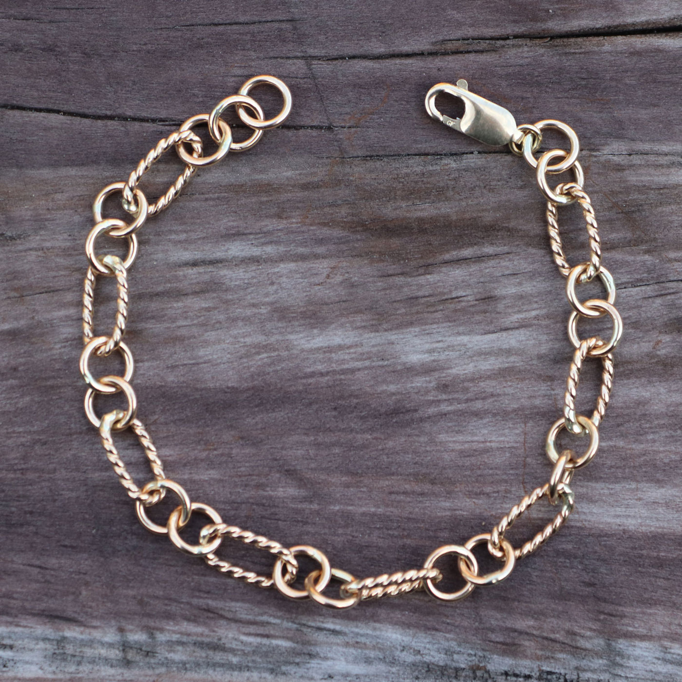 Twist Oval Link Bracelet 310