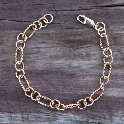 Twist Oval Link Bracelet 310