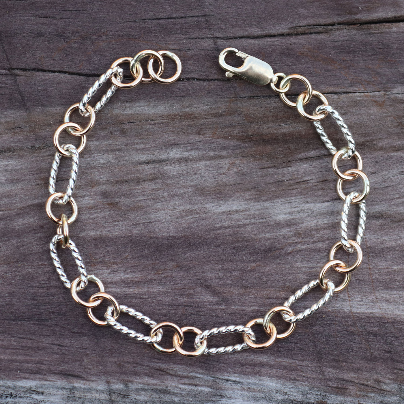 Twist Oval Link Bracelet 310