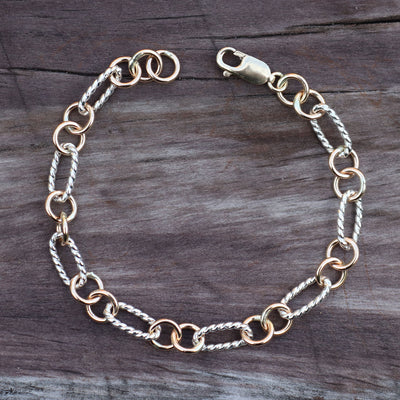 Twist Oval Link Bracelet 310