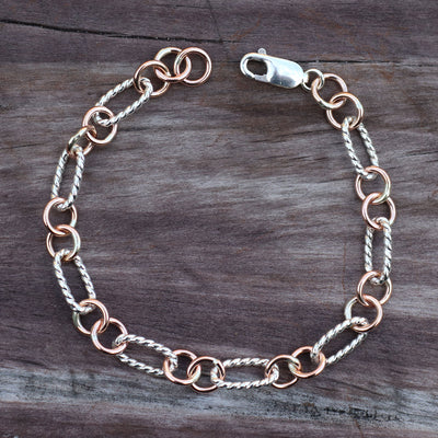 Twist Oval Link Bracelet 310