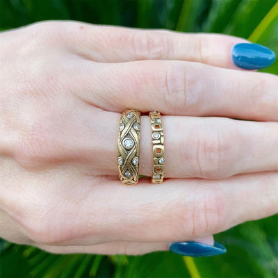 Alex Sepkus Micro Windows Diamond Band in 18k Yellow Gold