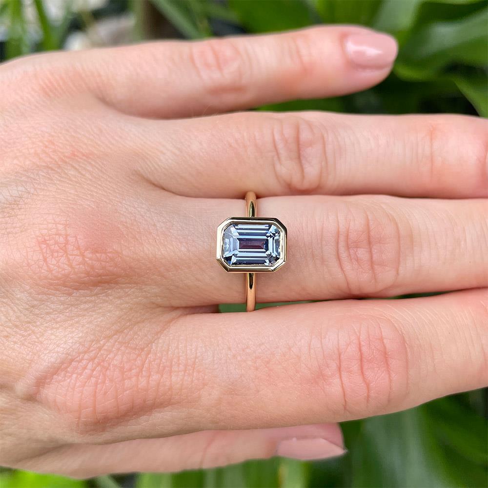 Dream Big Sapphire Modern Bezel Ring – DP Jewelry Designs