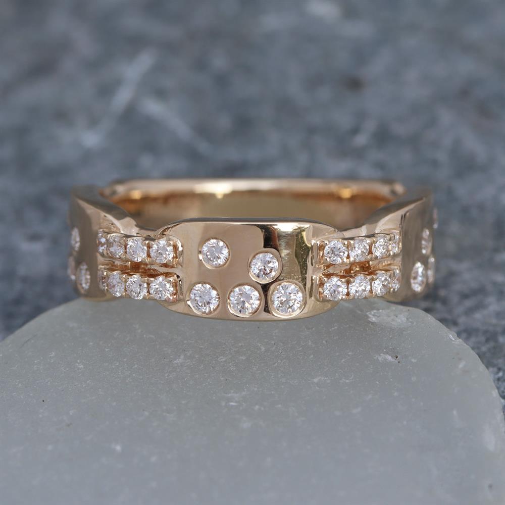 Making Connections Diamond Ring in 14k Yellow Gold
