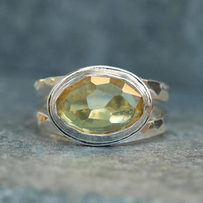 Sunshine Heliodor Ring in Sterling Silver