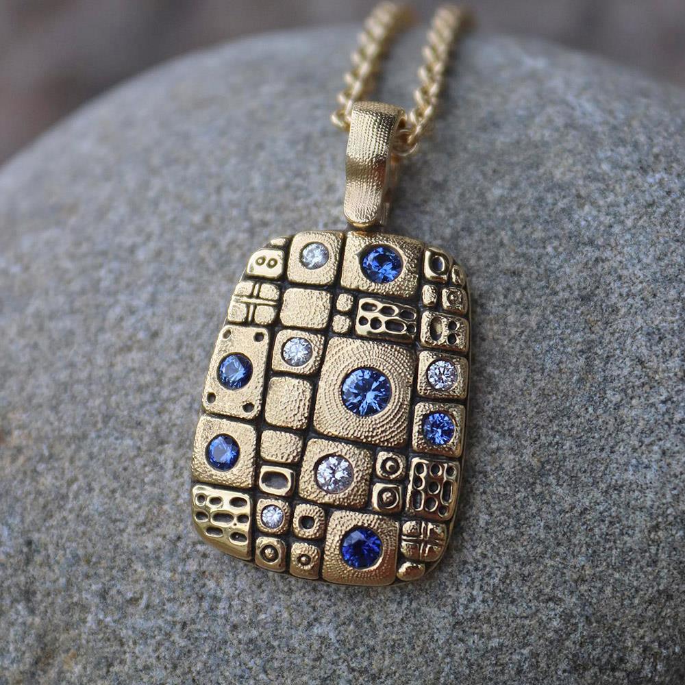 Alex Sepkus Sapphire and Diamond Old Pathway Necklace