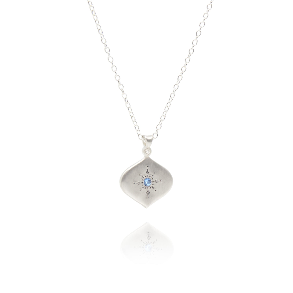 Adel Chefridi North Star Aquamarine & Diamond Necklace