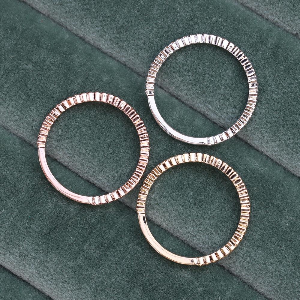 Ridge Stack Ring in 14k Rose Gold