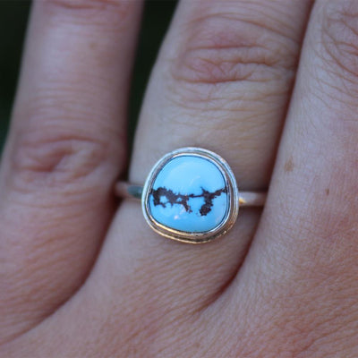 Golden Hills Turquoise Ring in Sterling Silver