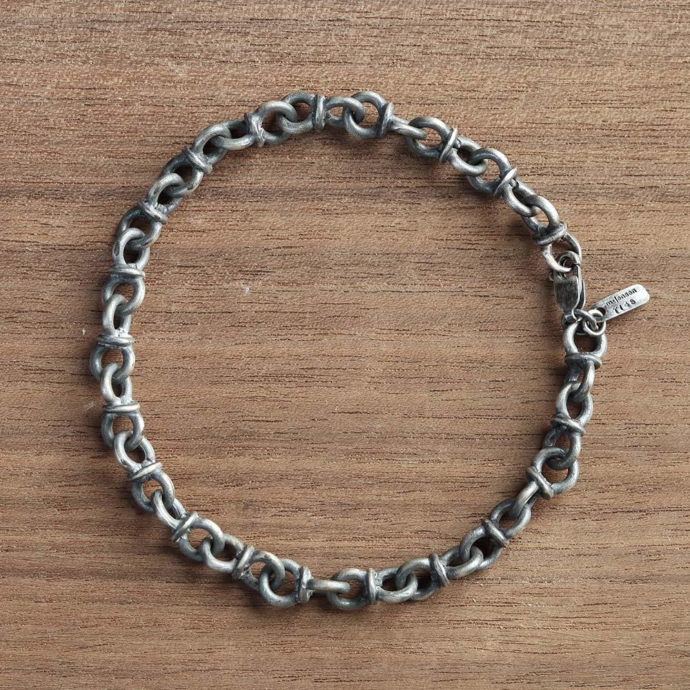 Circles Bracelet in Oxidized Sterling Silver by Michael Jensen Designs