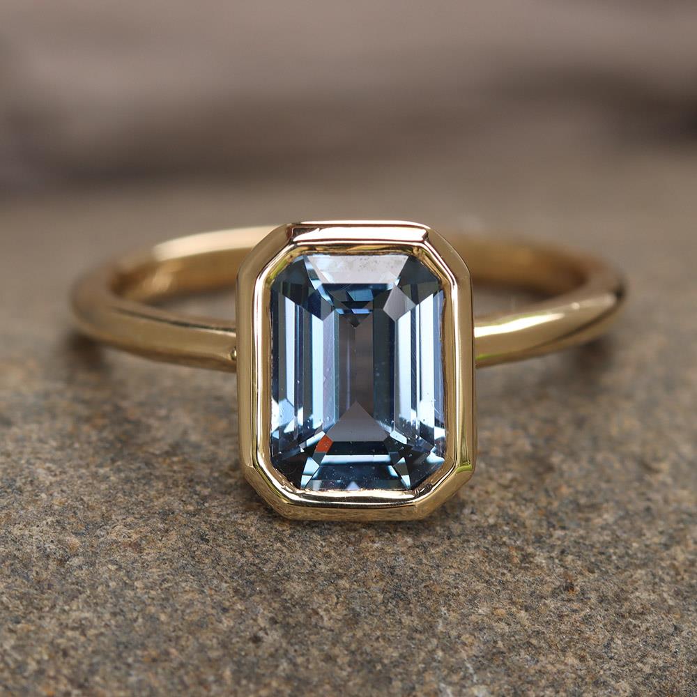 Dream Big Sapphire Modern Bezel Ring