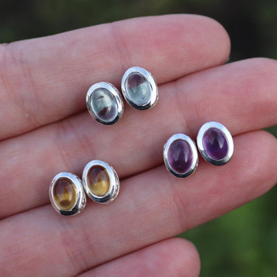 Everyday Amethyst Studs