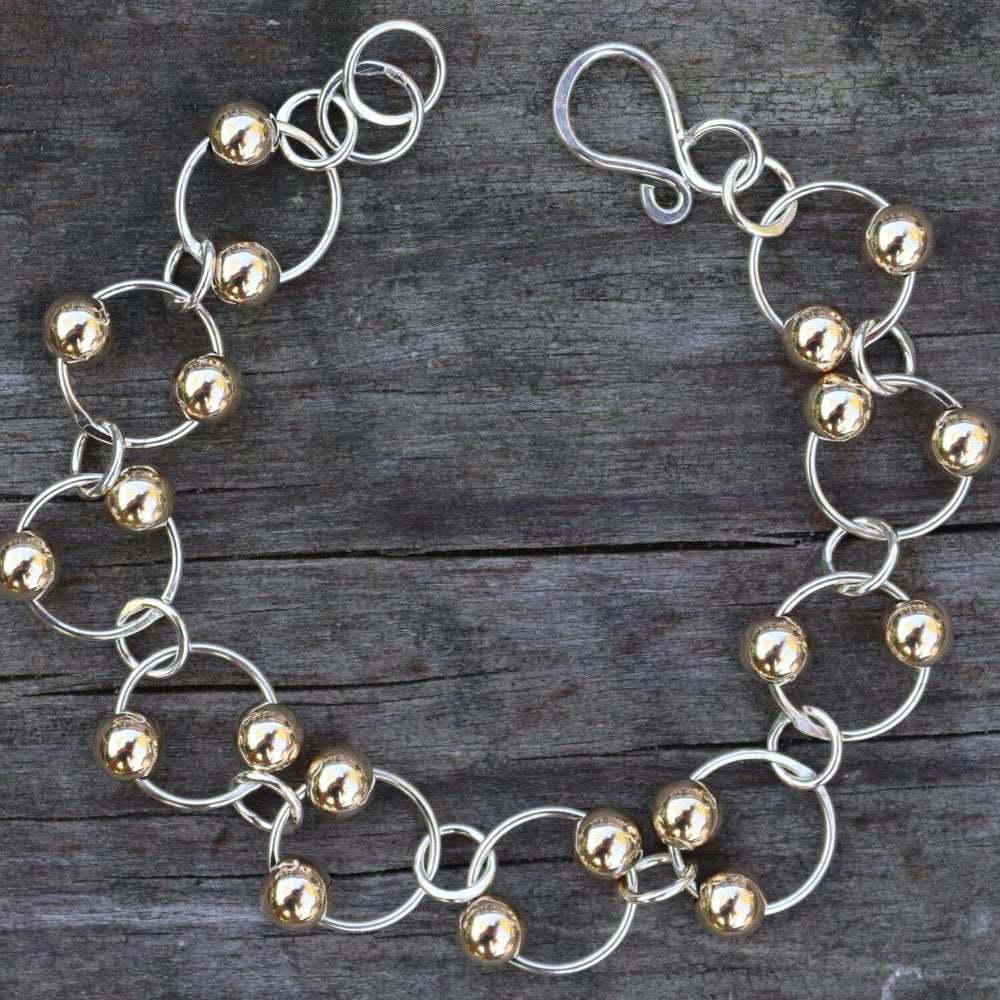 Double Beads Link Bracelet 208