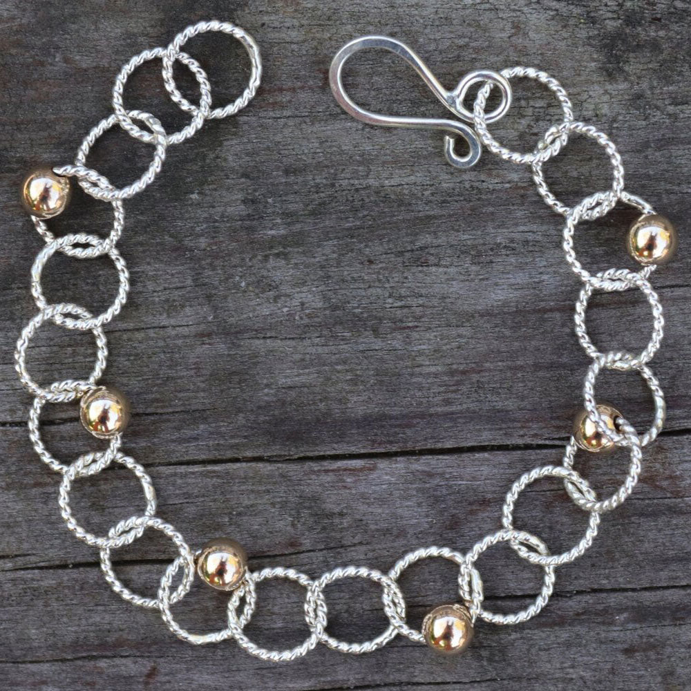 Twisted Scattered Beads Bracelet 218