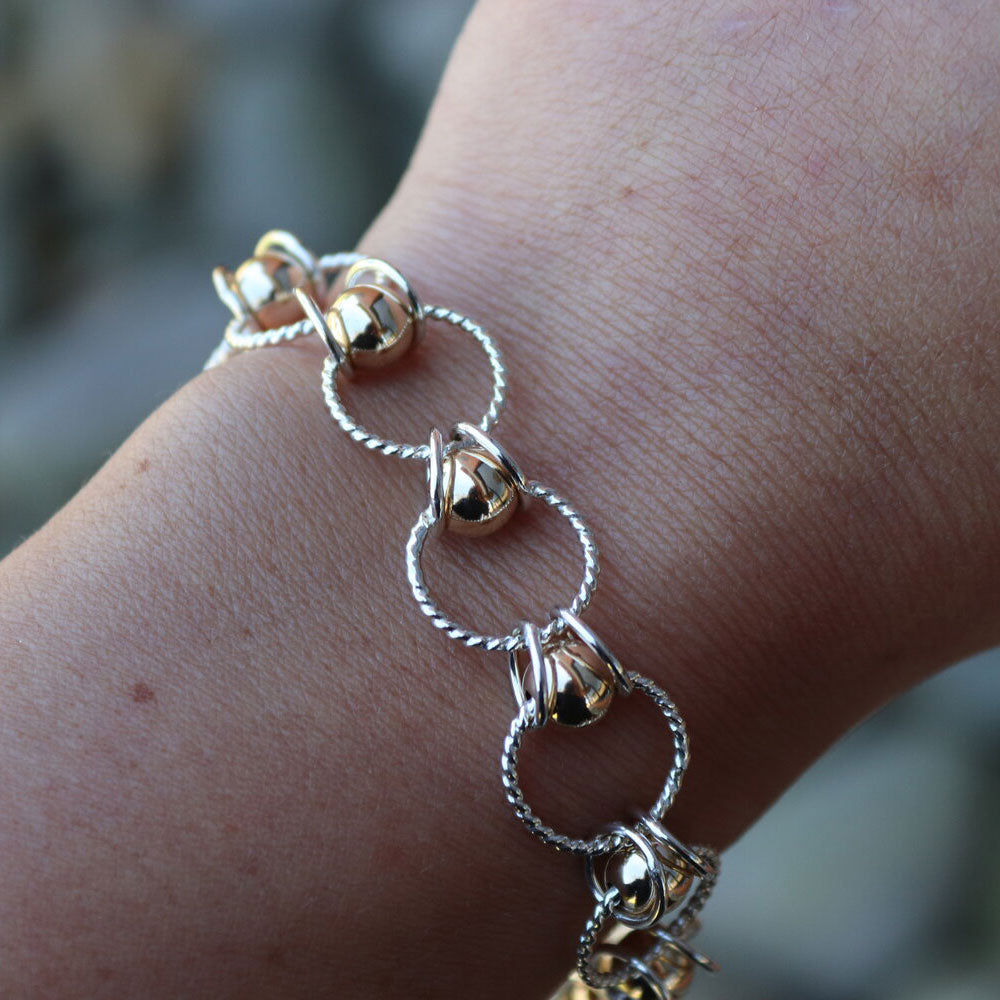 Beads in Twisted Links Bracelet 229