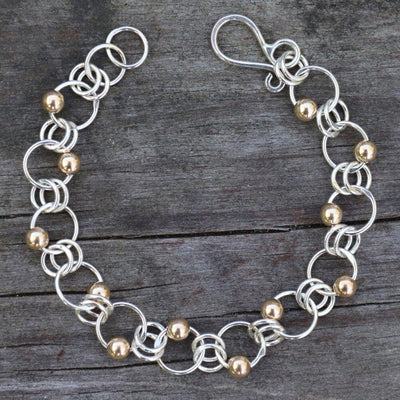 Scattered Bead and Double Link Bracelet 236