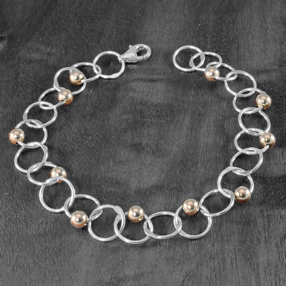 Classic Links and Beads Children's Bracelet K01