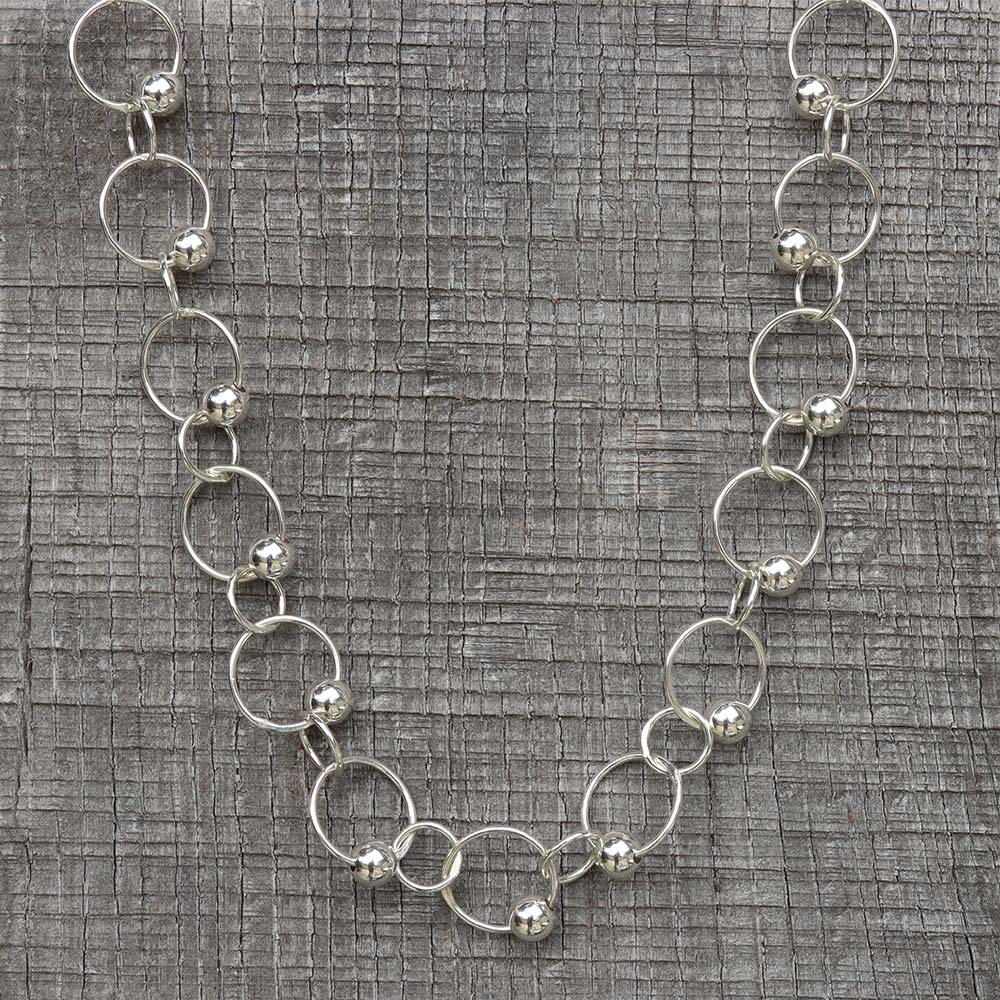 Large and Small Links Necklace N206