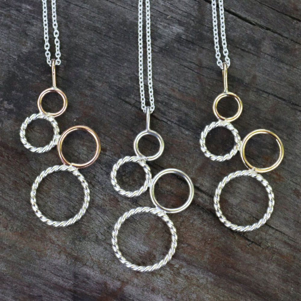 Handcrafted 4 Circle Pendant