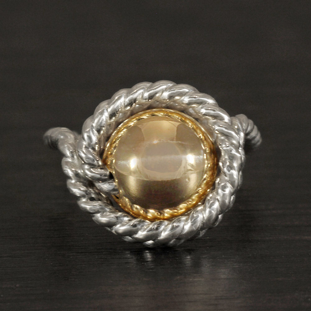 Twisted Large Bead Ring R108 – DP Jewelry Designs