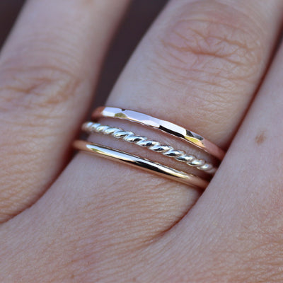 Handcrafted Classic Stack Ring